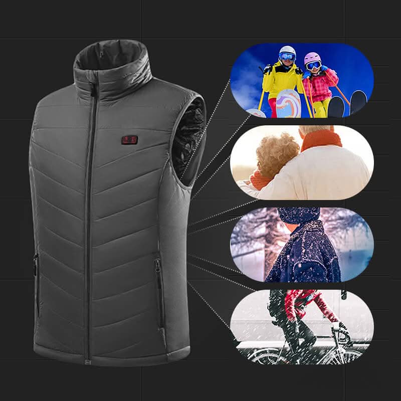 THERMOWARM – Colete Aquecido com 13 Zonas para Conforto Máximo no Inverno