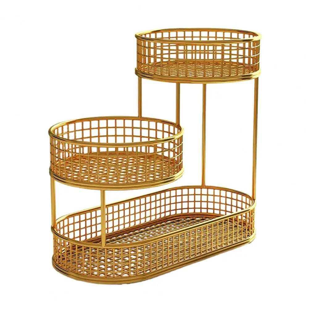 DECOGRID – Metal Multi-Tier Fruit & Snack Storage Basket for Kitchens, Sleek Design 7