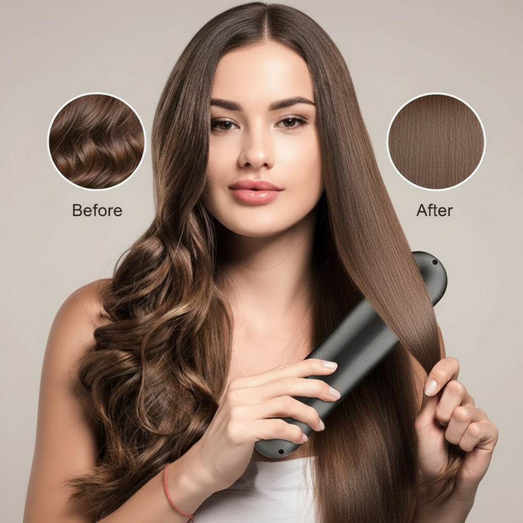  Tima Hairstyler - wireless styler brush for smooth hair, quickly heated up, portable-4