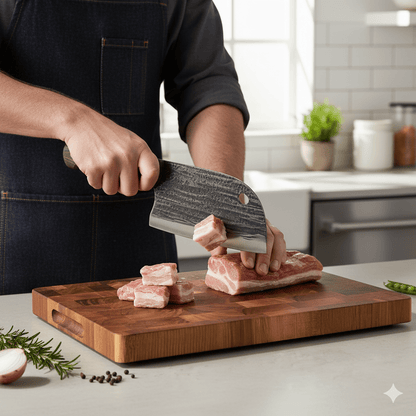TIMBERSERVE – Antibacterieel Acaciahouten Snijplank met Elegant Schaakbordontwerp