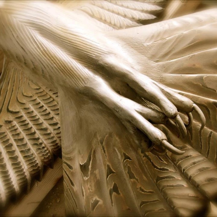 WILDGRAIN – Sculpted Barn Owl Wall Art Crafted from Solid Wood 3