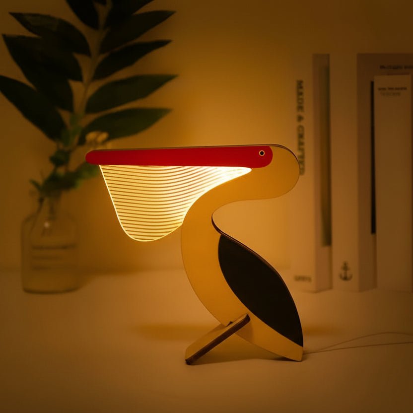 TIMBERTOY – Kids’ Animal LED Lamp with Sturdy Wooden Design