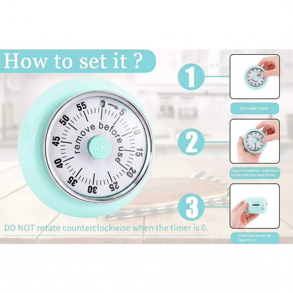 CHEFBUZZ – Magnetic Timer with Clear Screen and Strong Alarm Sound 2