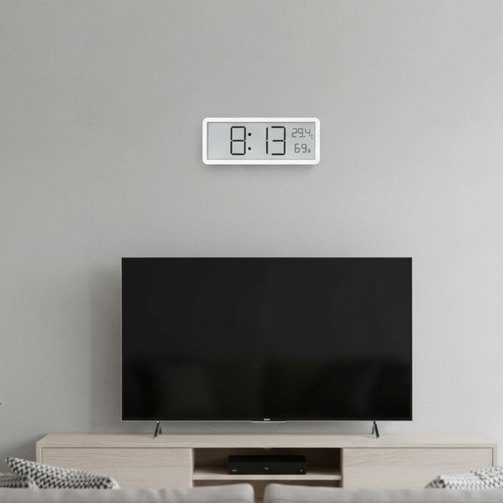 TIMESCOPE – Large Digital Wall Clock with LED Display and Climate Sensor 1