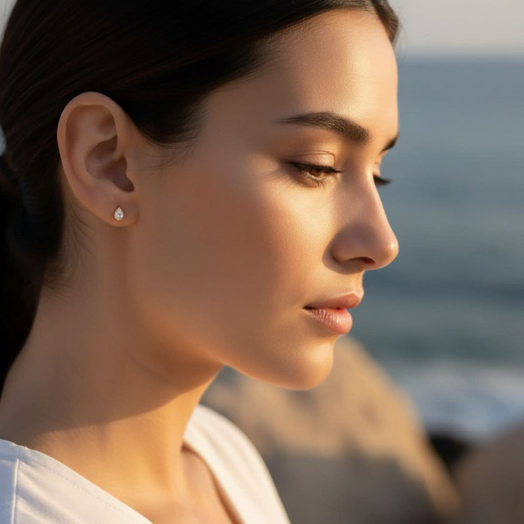 Coastal Dewdrop Studs Earrings