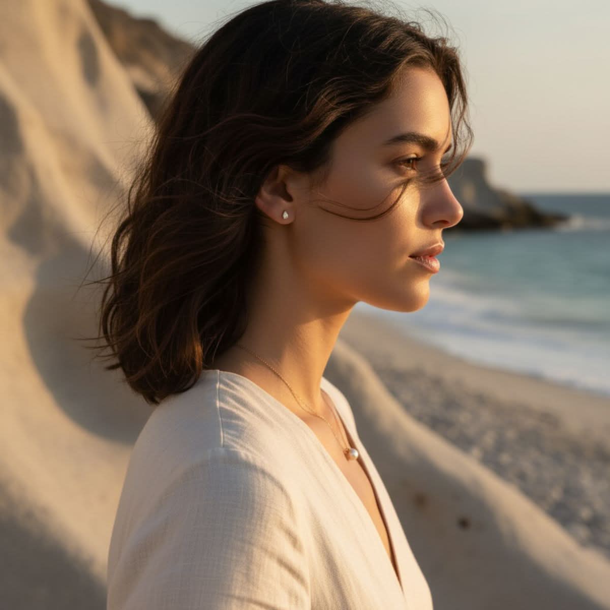 Coastal Dewdrop Studs Earrings