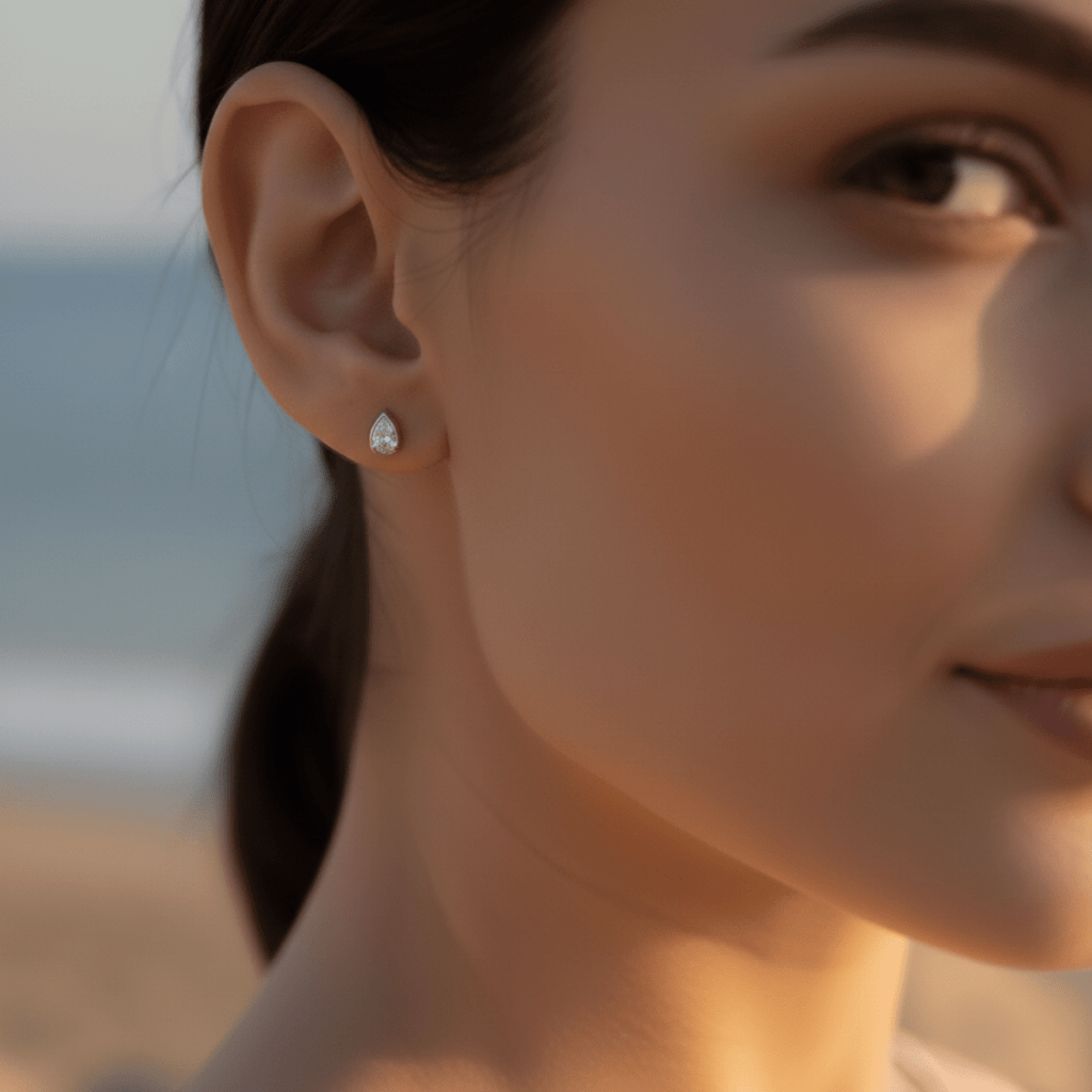 Coastal Dewdrop Studs Earrings