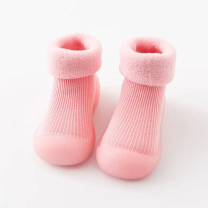 TinySteps Grip Socks - Calzini antiscivolo per bambini con suola in gomma per primi passi in sicurezza