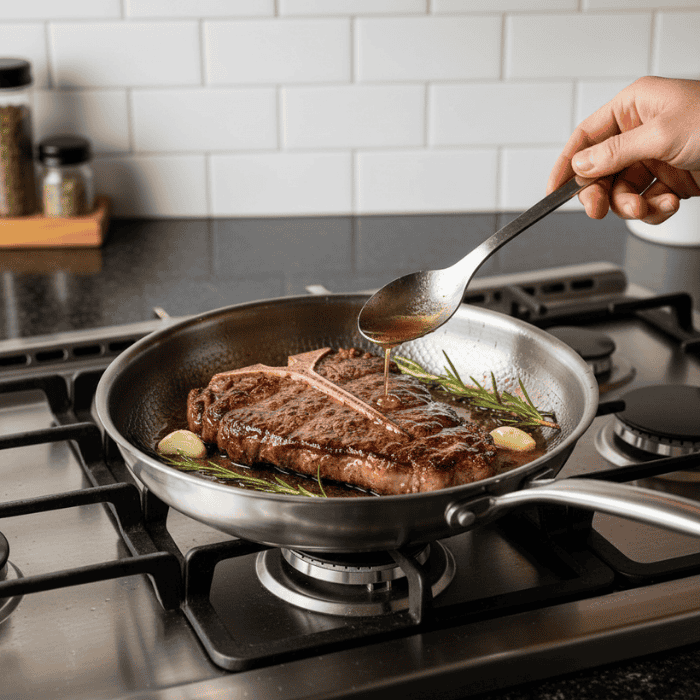 Titan Premium Pan - gehämmerte Titanpfanne für alle Wärmequellen