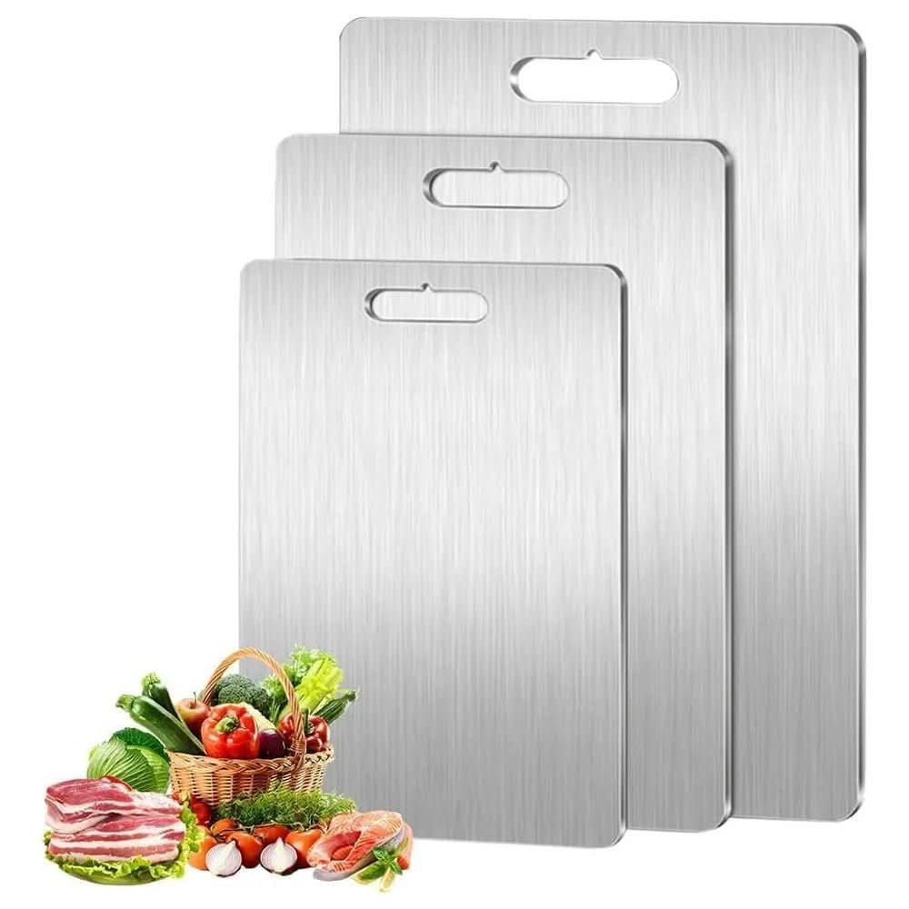  Titanclean stainless steel cutting board - antibacterial & scratch -resistant for your kitchen-2