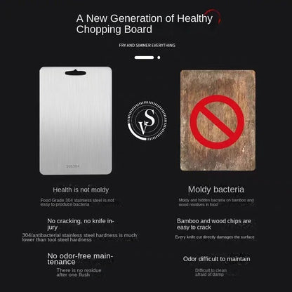  Titanclean stainless steel cutting board - antibacterial & scratch -resistant for your kitchen-4