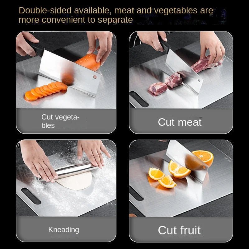 Titanclean stainless steel cutting board - antibacterial & scratch -resistant for your kitchen-3