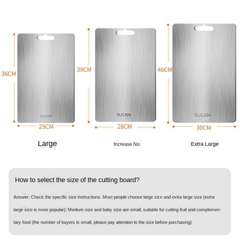  Titanclean stainless steel cutting board - antibacterial & scratch -resistant for your kitchen-5