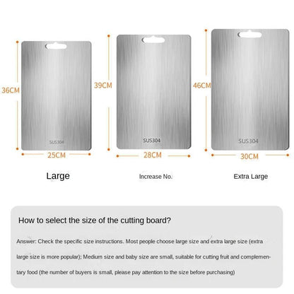  Titanclean stainless steel cutting board - antibacterial & scratch -resistant for your kitchen-5