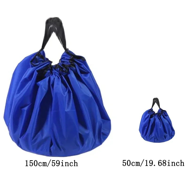 Coussin et organisateur de jouets - Tapis de jeu et sac de rangement 2 en 1 - Tissu Oxford durable - Léger et portable - Solution pour la chambre d'enfant