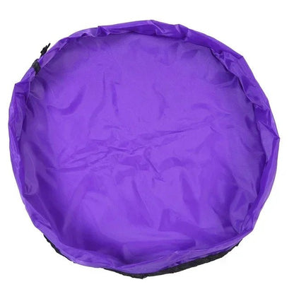 Coussin et organisateur de jouets - Tapis de jeu et sac de rangement 2 en 1 - Tissu Oxford durable - Léger et portable - Solution pour la chambre d'enfant