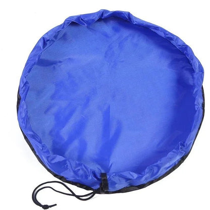 Coussin et organisateur de jouets - Tapis de jeu et sac de rangement 2 en 1 - Tissu Oxford durable - Léger et portable - Solution pour la chambre d'enfant