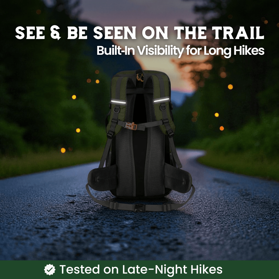 TRAILPRO 50L – Mochila de Caminhada com Costas Respirável e Armazenamento Inteligente