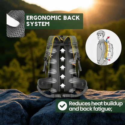 TRAILPRO 50L – Mochila de Caminhada com Costas Respirável e Armazenamento Inteligente