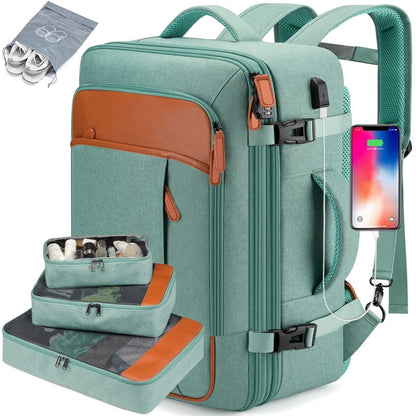 Travellite Pack-cabin backpack with shoe compartment & USB connection 6