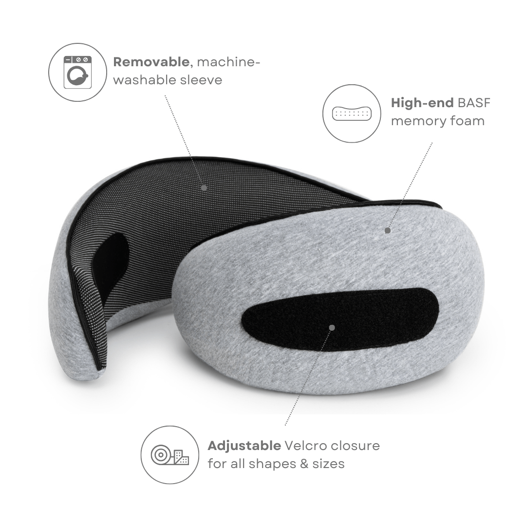 TRAVELNEST – Ergonomic Travel Pillow for Neck Support