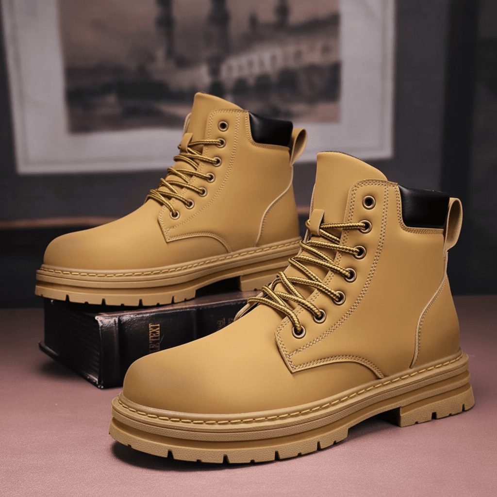 Everyday Men's High Shaft Boots - Durable Synthetic, Comfortable Fit for Outdoor Leisure 5