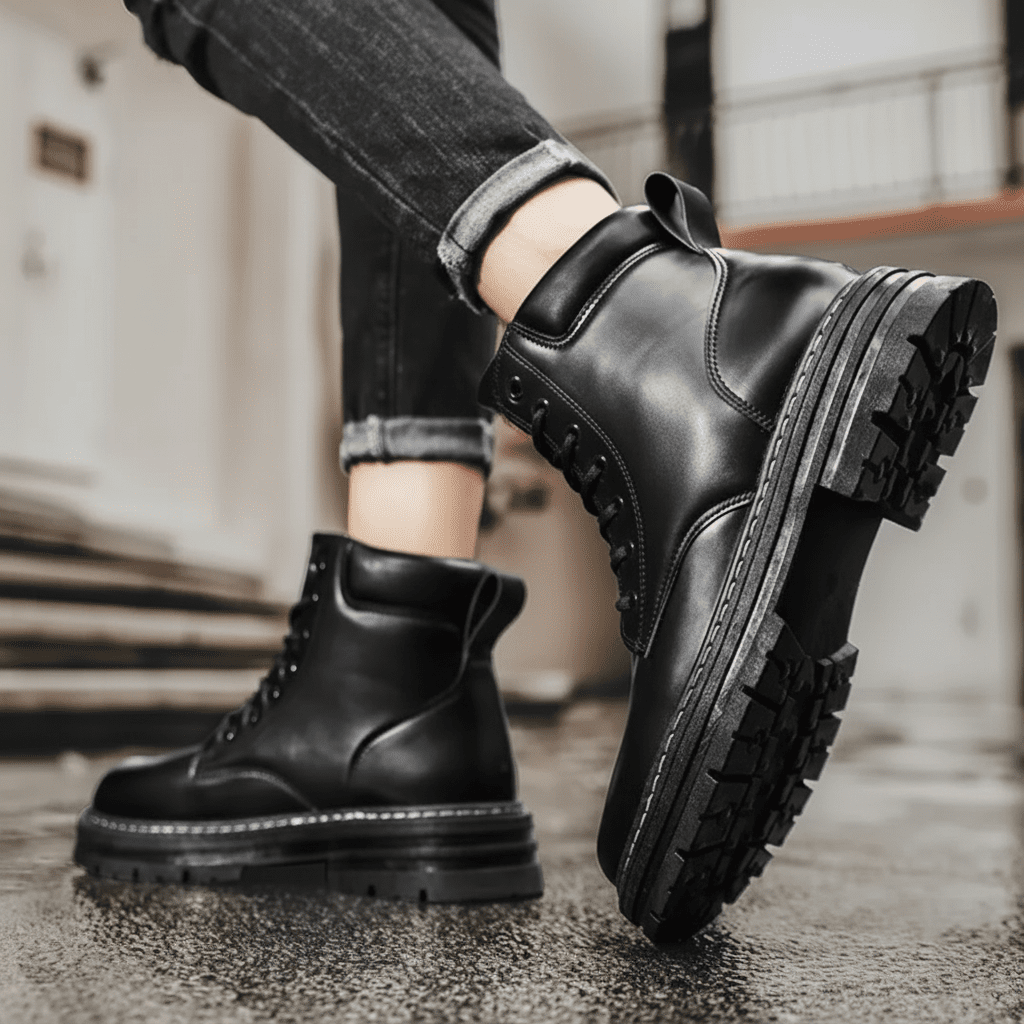 Everyday Men's High Shaft Boots - Durable Synthetic, Comfortable Fit for Outdoor Leisure 1