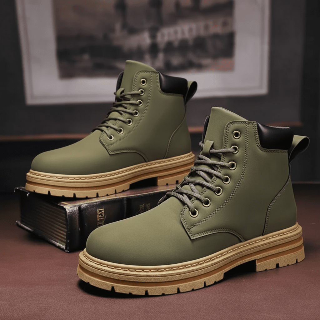 Everyday Men's High Shaft Boots - Durable Synthetic, Comfortable Fit for Outdoor Leisure 4