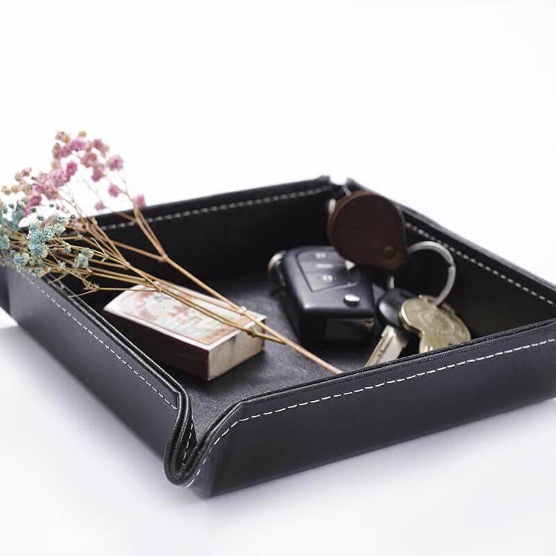DESKVALE – Multi-Use Leather Storage Tray for Home & Office 6
