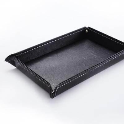 DESKVALE – Multi-Use Leather Storage Tray for Home & Office 4