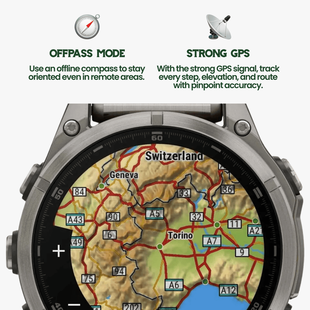 TrekSight X – Kestävä älykello GPS:llä ja terveyden seurannalla