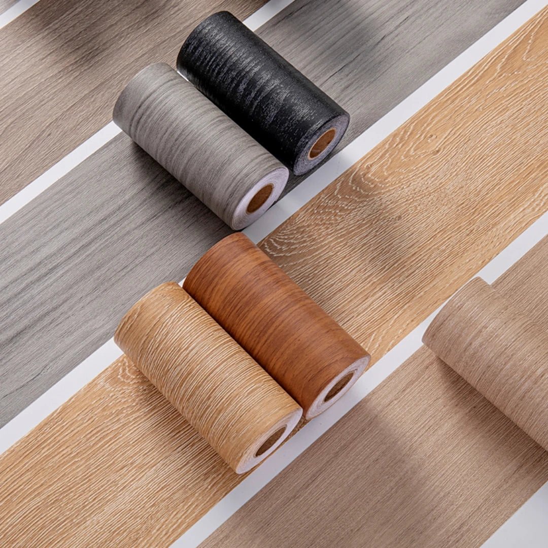 TRIMLINE – Adesivi per battiscopa in PVC spesso effetto legno