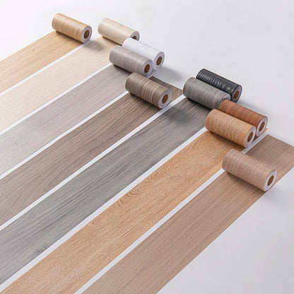 TRIMLINE – Adesivi per battiscopa in PVC spesso effetto legno