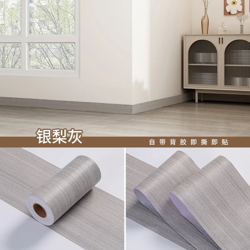 TRIMLINE – Adesivi per battiscopa in PVC spesso effetto legno