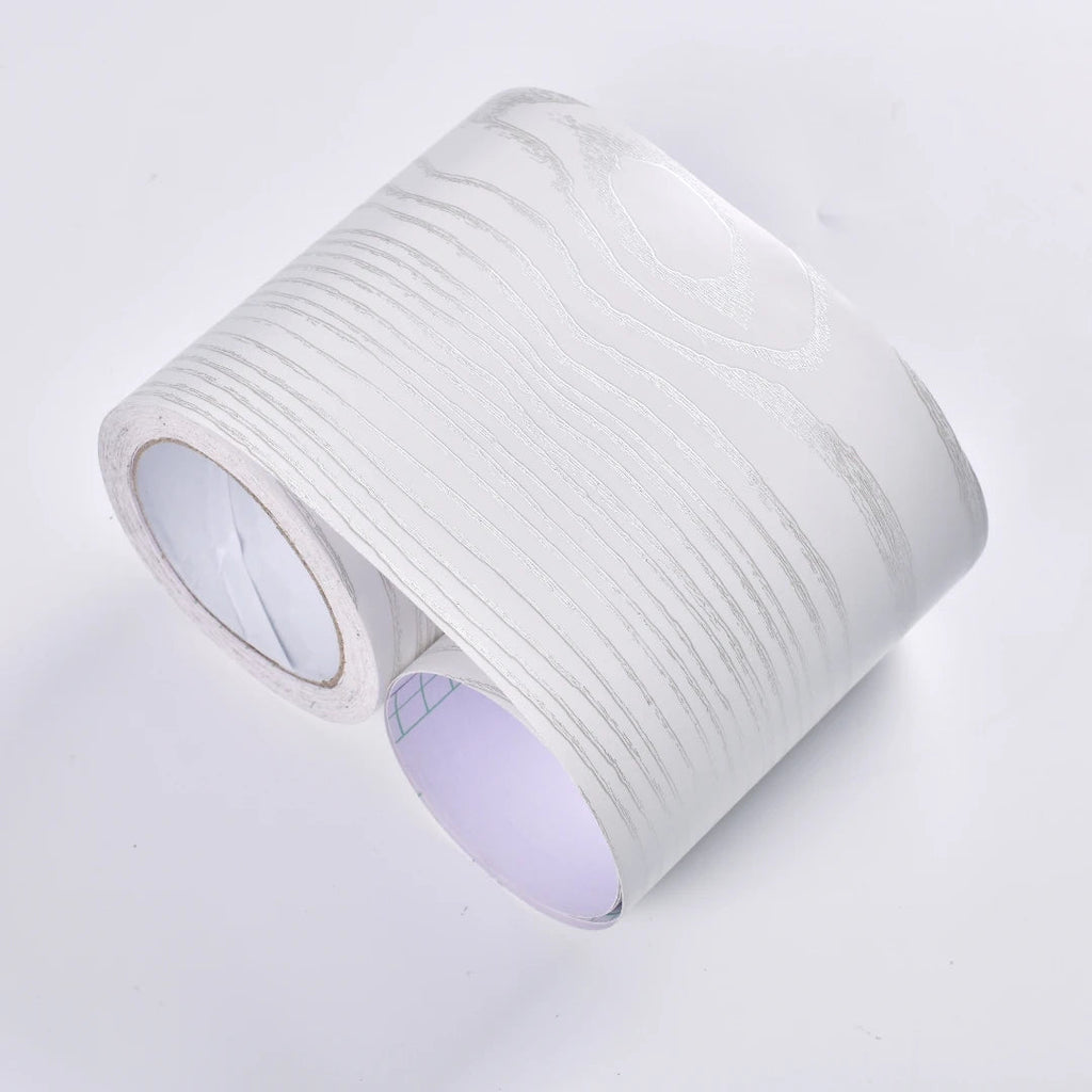 CasaForm Premium Skirting Trim | Durable PVC wood grain wall base stickers for modern decoration