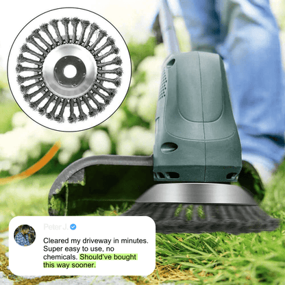Onbreekbaar draadtrimmermes - 360° stalen messen voor onkruidvrije gazons