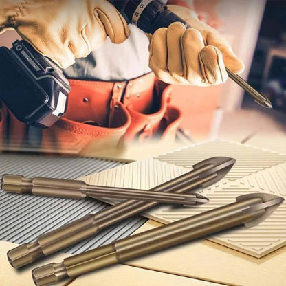 Universal Drill Bit Set of 5 for Ceramic, Glass, Marble – High-Quality YG6X Alloy with Precision Design-3