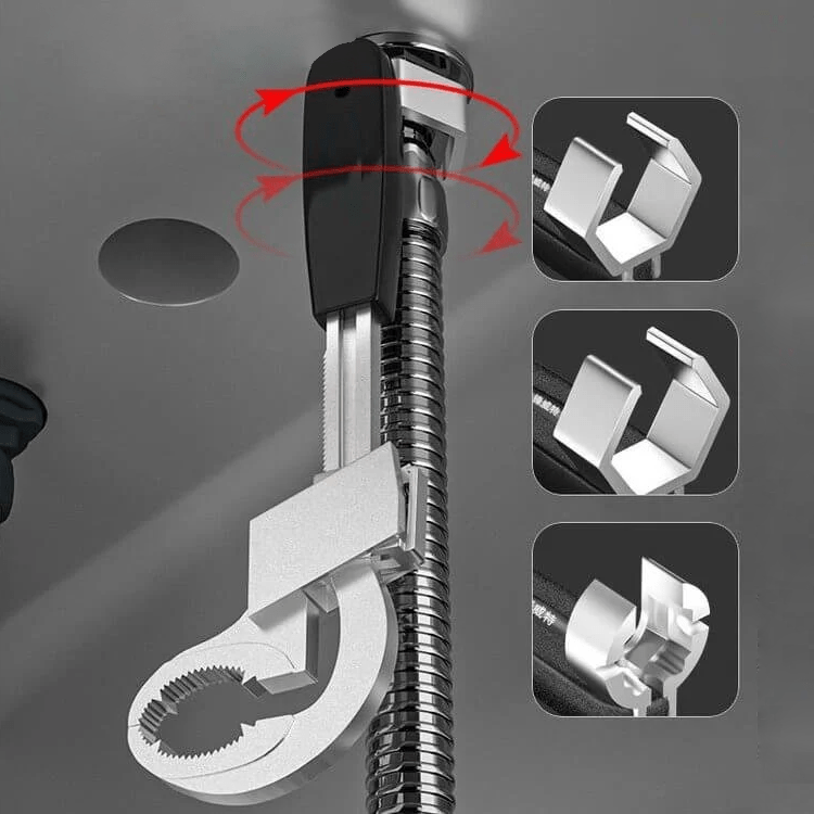 Adjustable Universal Wrench with Ergonomic Design – Compact Multi-Tool for Tight Spaces and Home Repairs-6