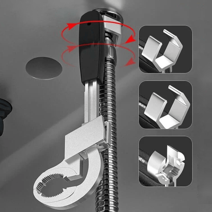 Adjustable Universal Wrench with Ergonomic Design – Compact Multi-Tool for Tight Spaces and Home Repairs-6