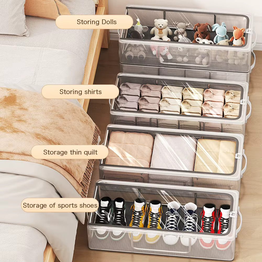 Untox Clearbox - stackable shoe box with transparent, ventilation & waterproof protection 3