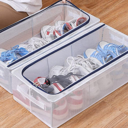 Untox Clearbox - stackable shoe box with transparent, ventilation & waterproof protection 7