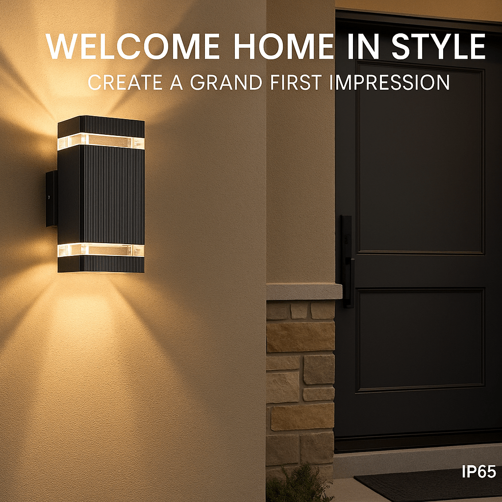 RAYSHIFT – Modern Up & Down Outdoor Lights, IP65 Waterproof Garden Lamps 6