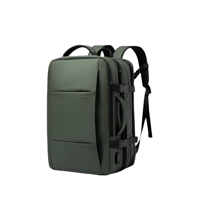 Sac à dos d'affaires URBANFORM - extensible, étanche, port de charge USB et compartiment pour ordinateur portable de 17,3 pouces