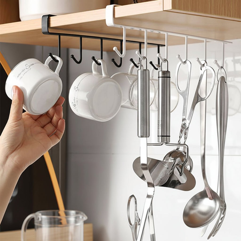 CABINHOOK – Under Cabinet Kitchen Organizer Hook Rack for Pots & Utensils 2