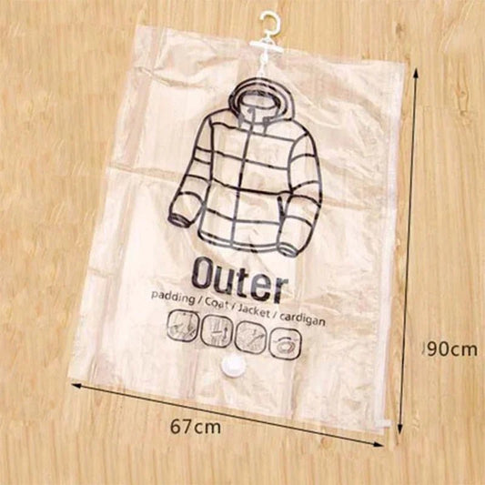 Sacs de rangement sous vide - Organisateur de vêtements à faible encombrement - Protection contre la poussière et l'humidité - Solution de garde-robe réutilisable