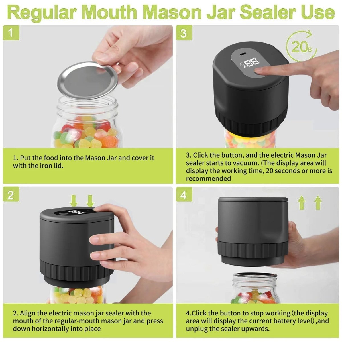  VacuumSeal electrical vacuum machine - portable & efficient for bottles, glasses and doses-6