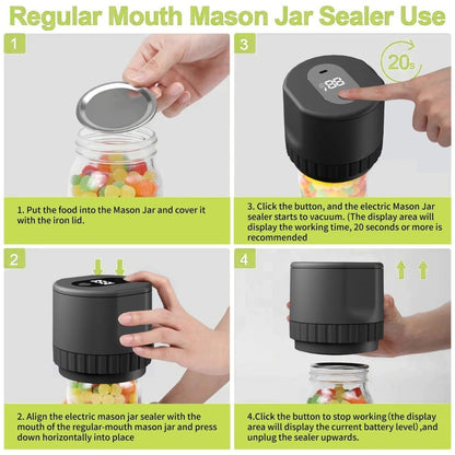  VacuumSeal electrical vacuum machine - portable & efficient for bottles, glasses and doses-6
