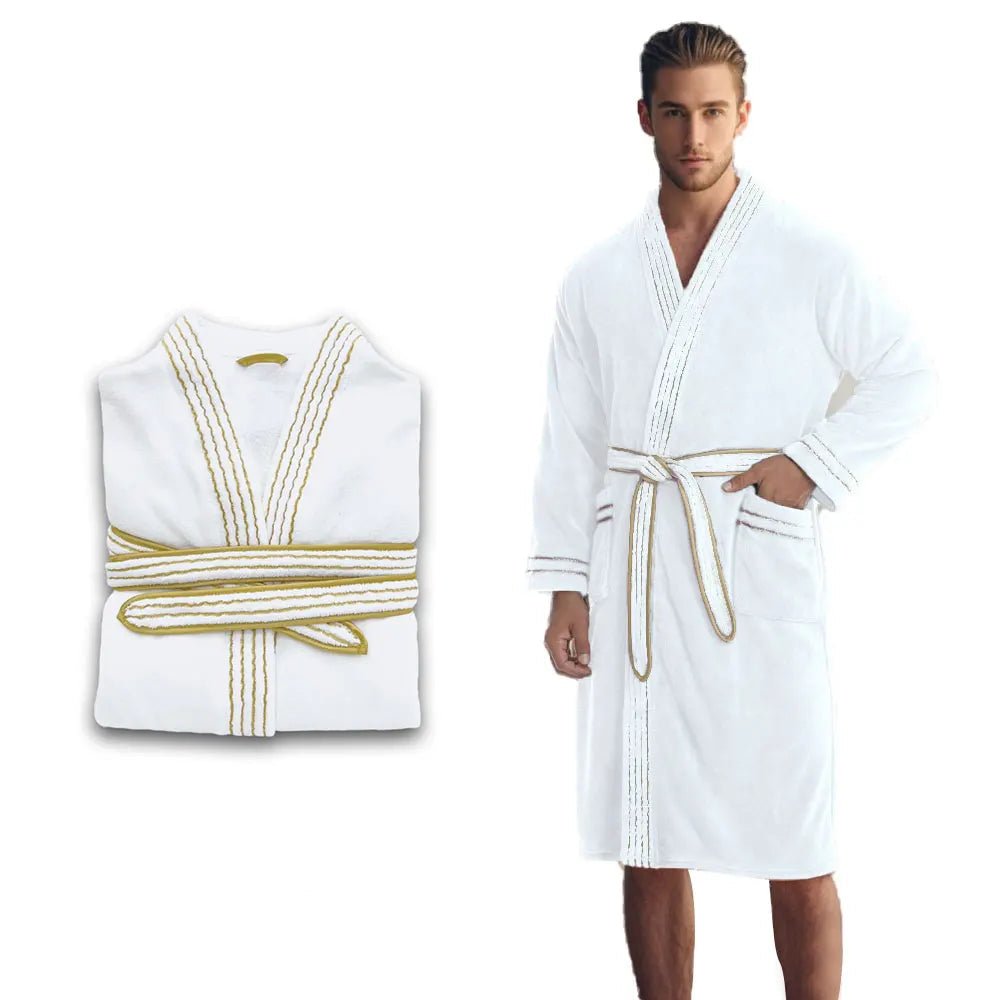 Veluxe – Robe de Banho Elegante de Veludo para Homem com Conjunto de Roupa Interior