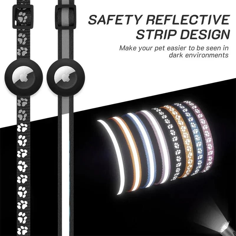 NEKOGLOW AIRPAW – Reflective Cat Collar with Airtag Holder and Safety Bell 3