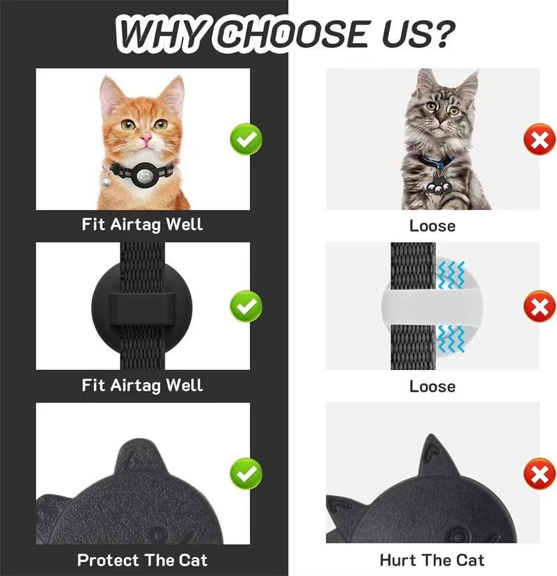 NEKOGLOW AIRPAW – Reflective Cat Collar with Airtag Holder and Safety Bell 4